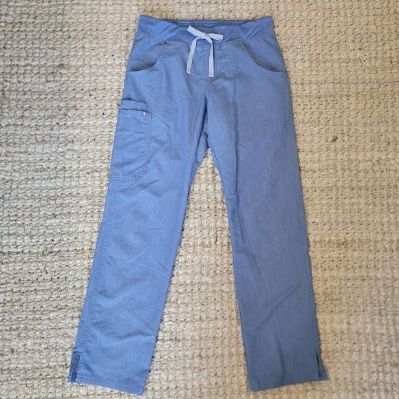 Figs Kade Cargo Scrub Pants Ceil Blue Technical Collection Small T21004 - Picture 2 of 10